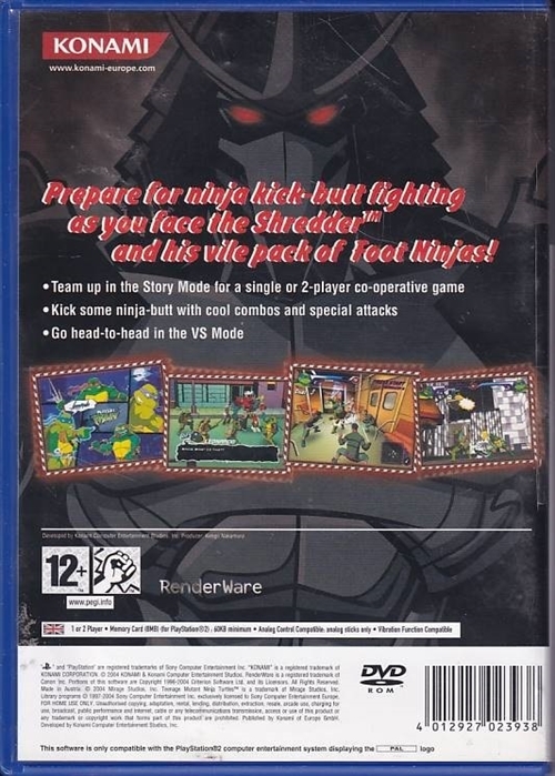 Teenage Mutant Ninja Turtles - PS2 (B Grade) (Genbrug)